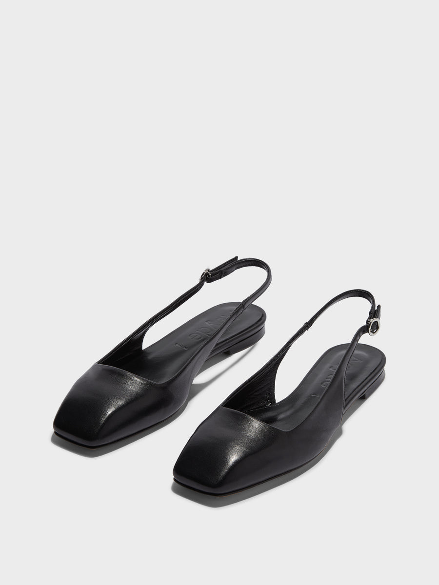 Geraldine Leather Slingback Flats