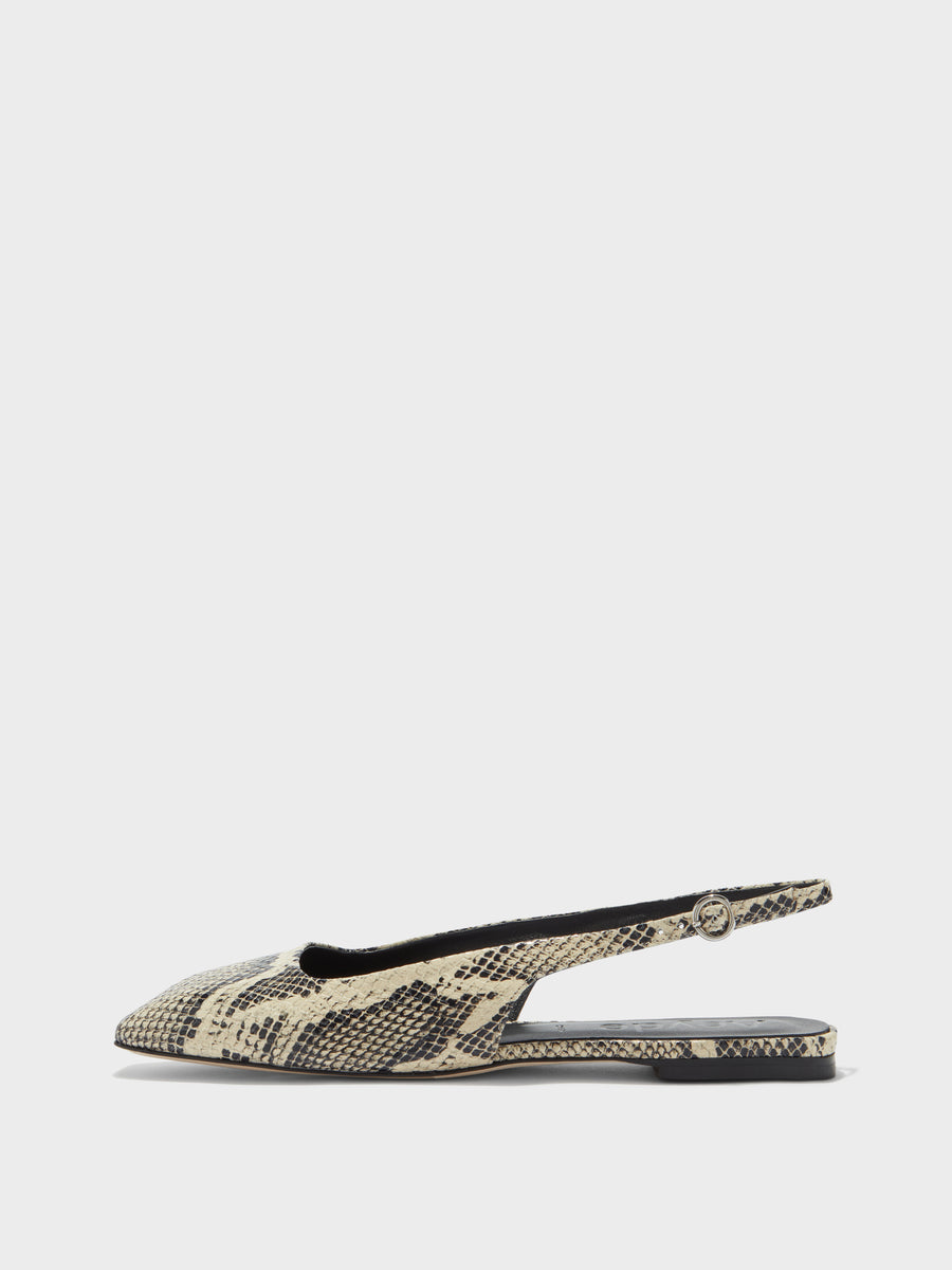 Geraldine Leather Slingback Flats