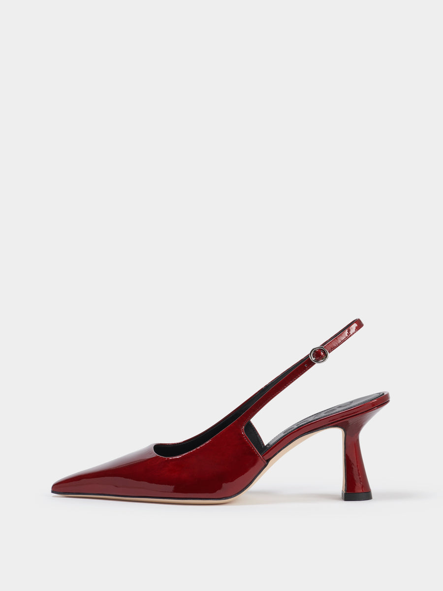 Fernanda Leather Slingback Pumps