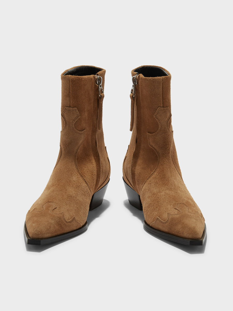 Hester Suede Cowboy Boots