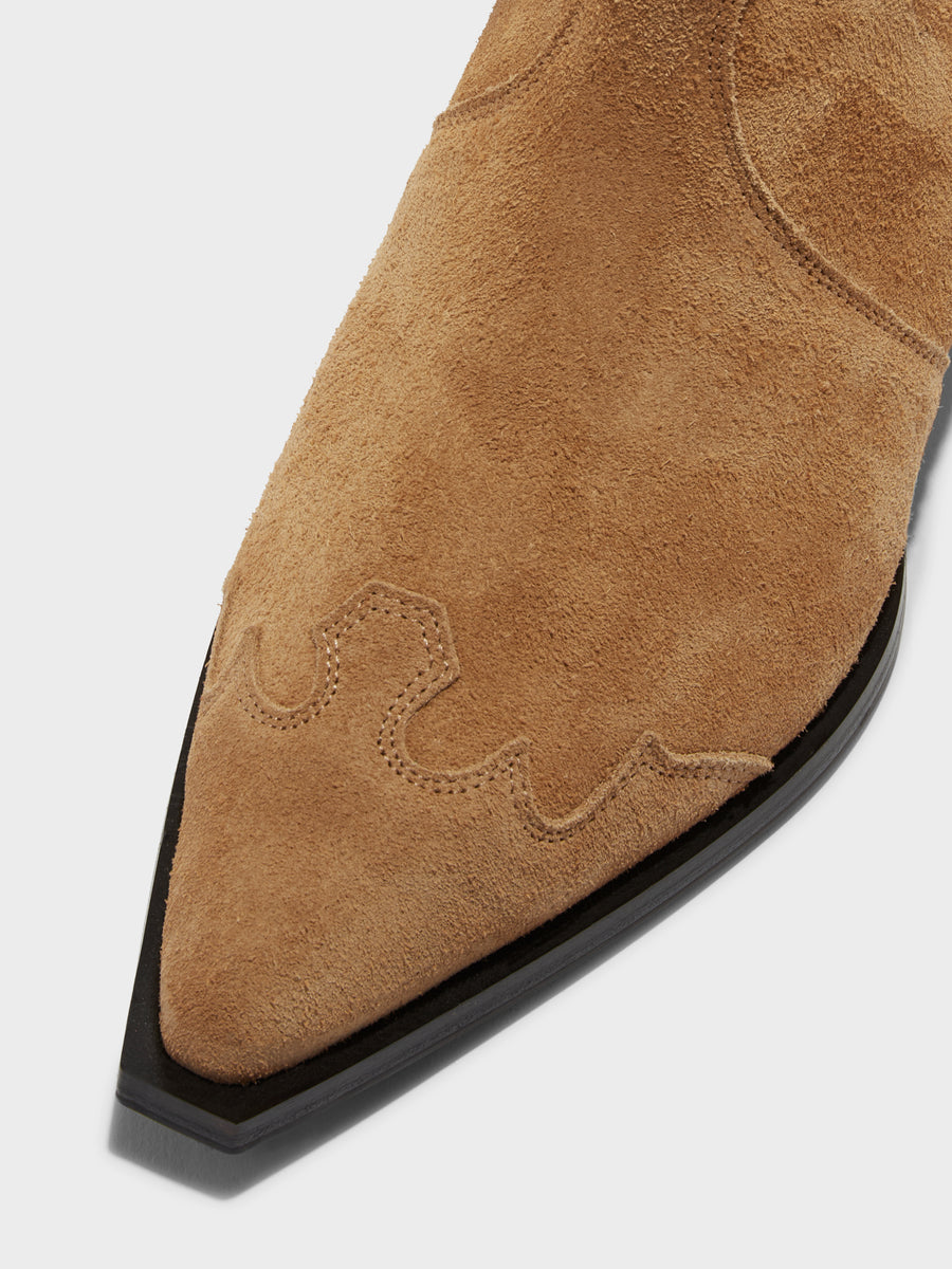 Hester Suede Cowboy Boots