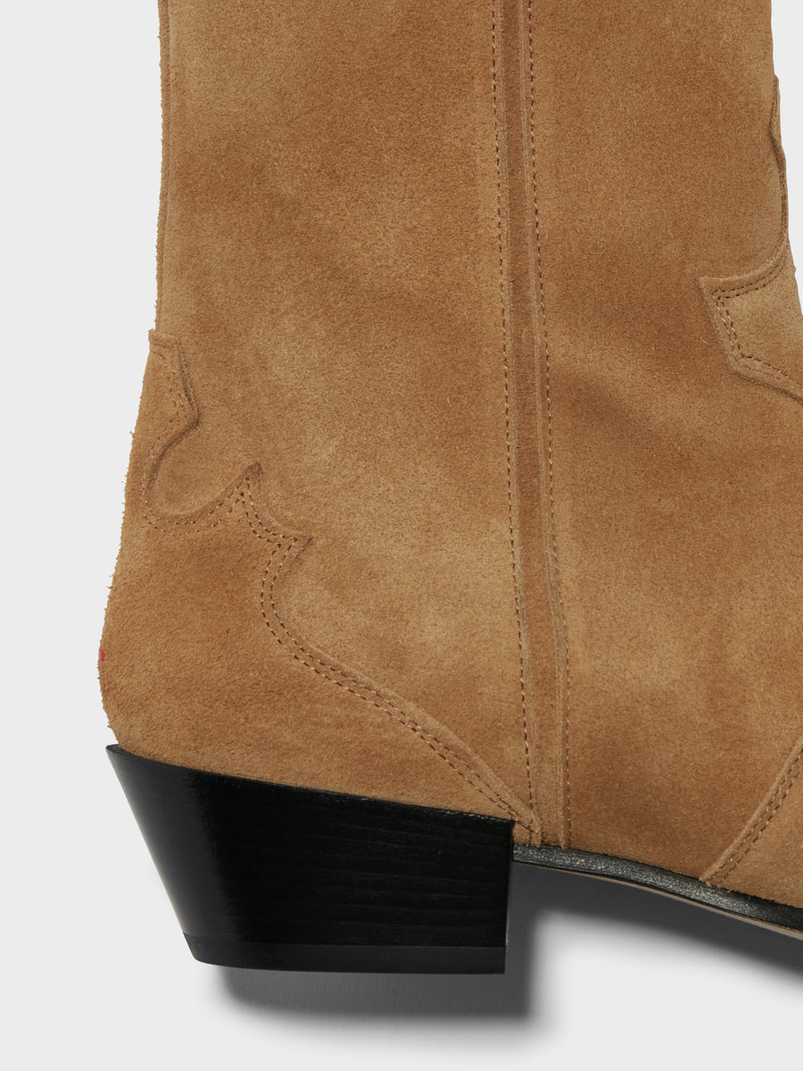 Hester Suede Cowboy Boots