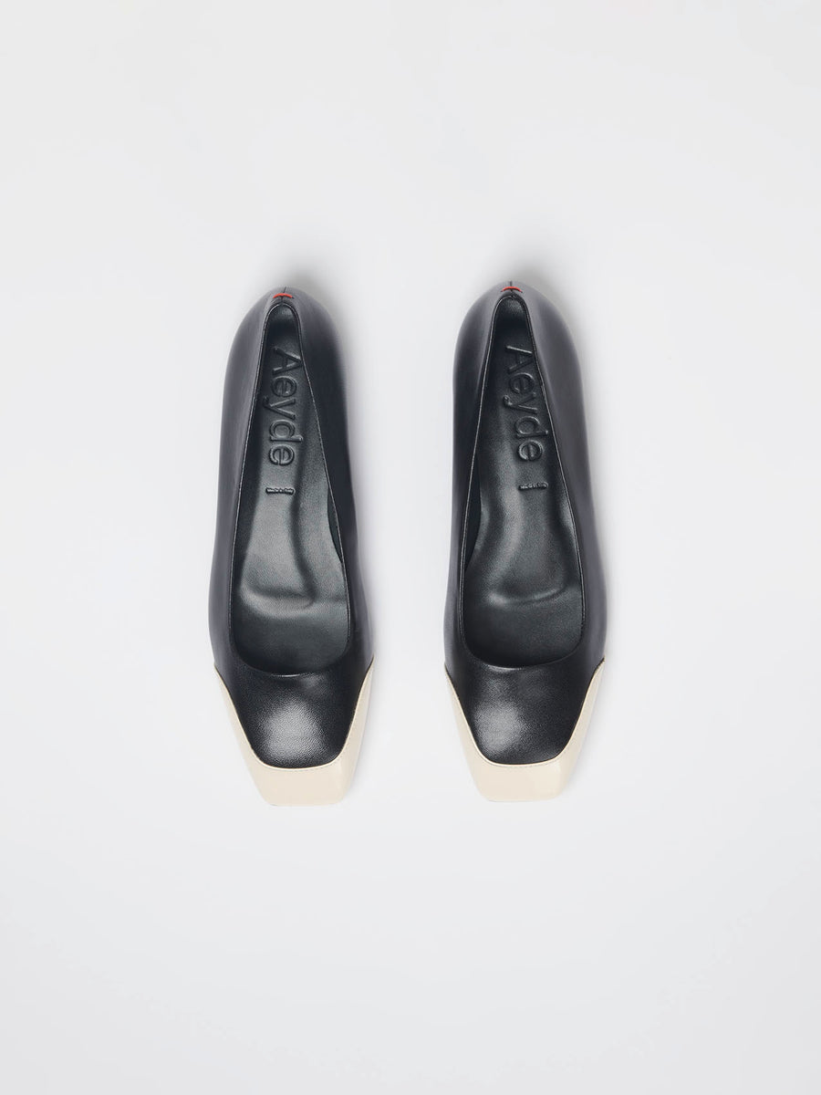 Iris Leather and Patent Ballet Flats