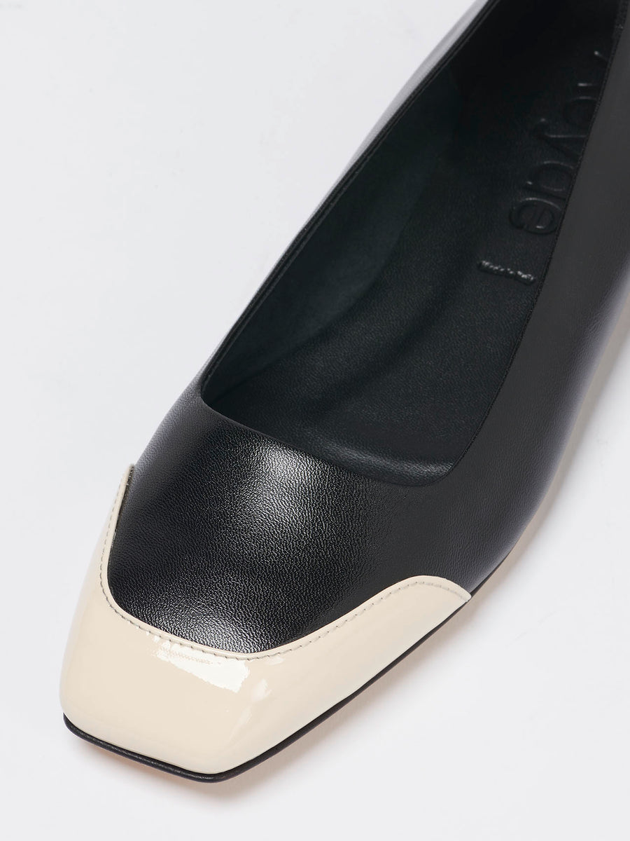 Iris Leather and Patent Ballet Flats