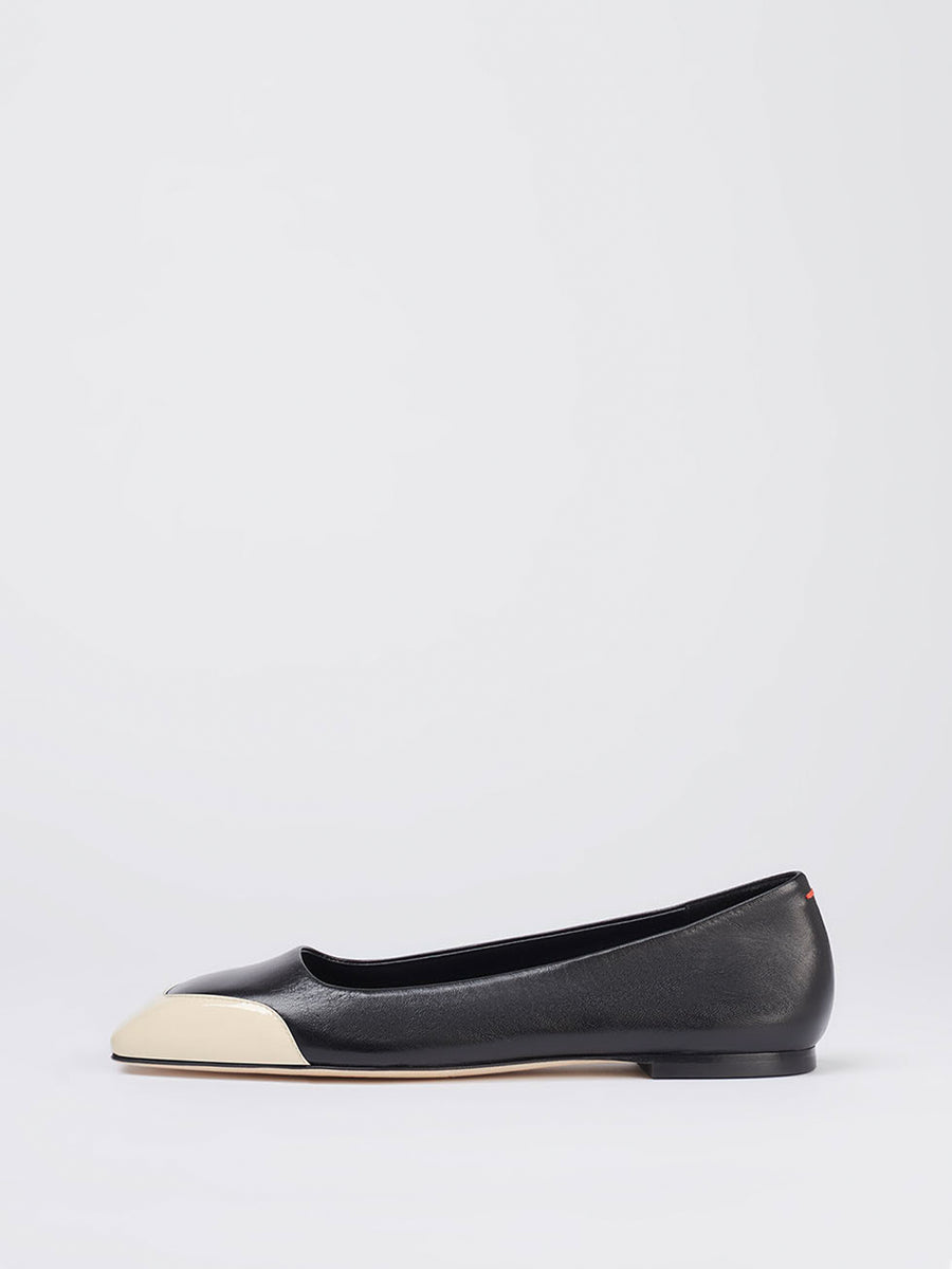 Iris Leather and Patent Ballet Flats