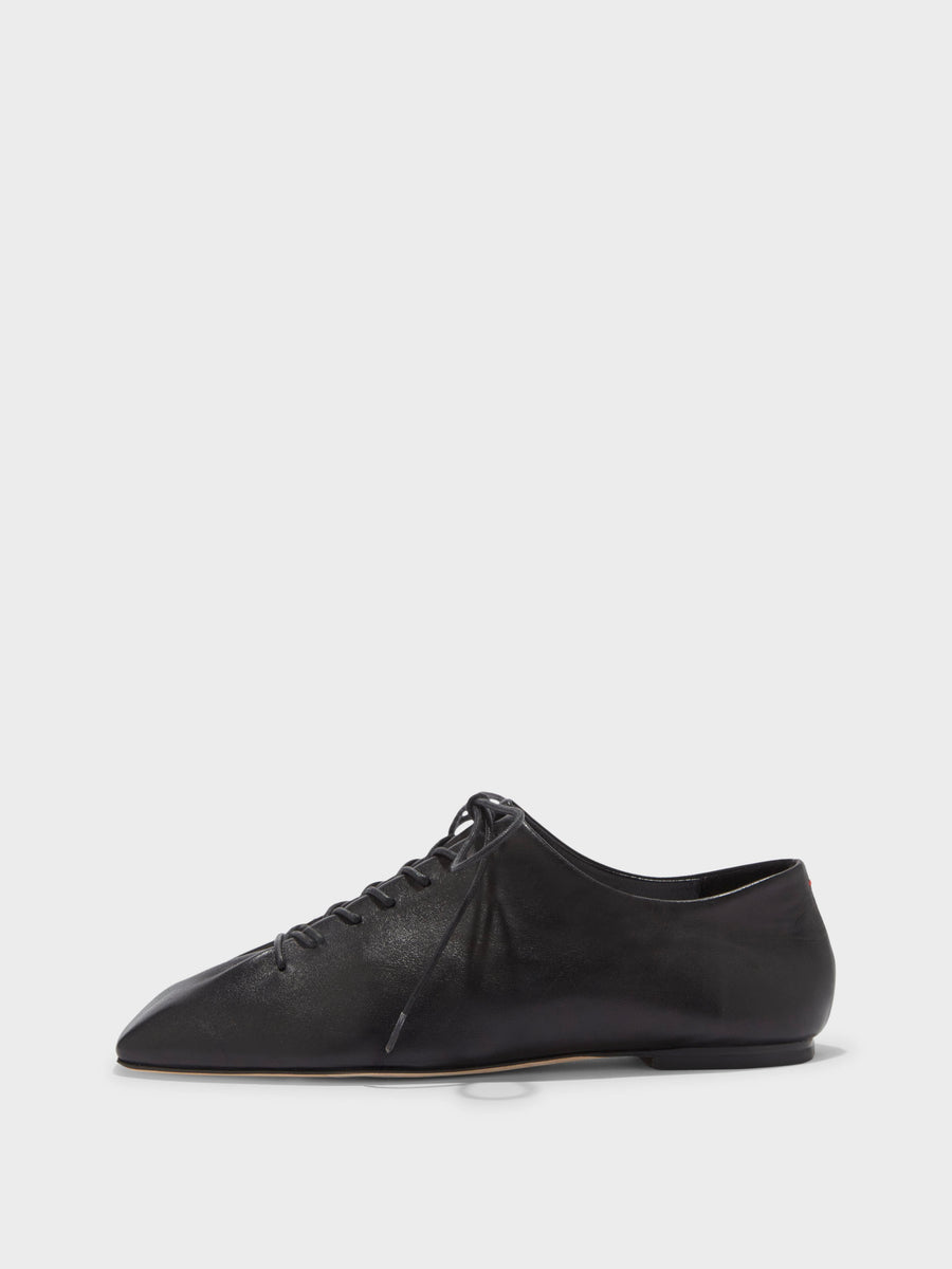 Isla Leather Lace-up Flats