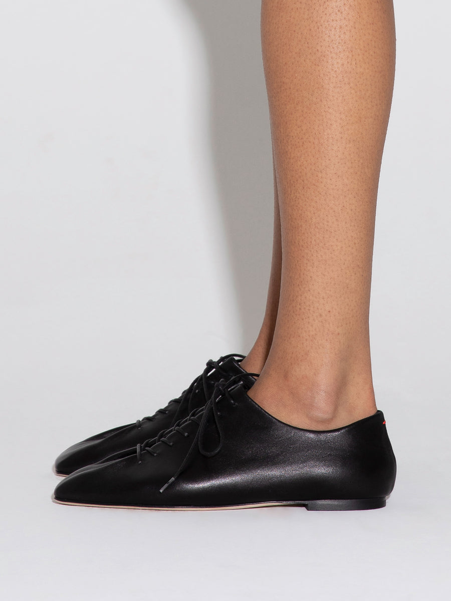 Isla Leather Lace-up Flats