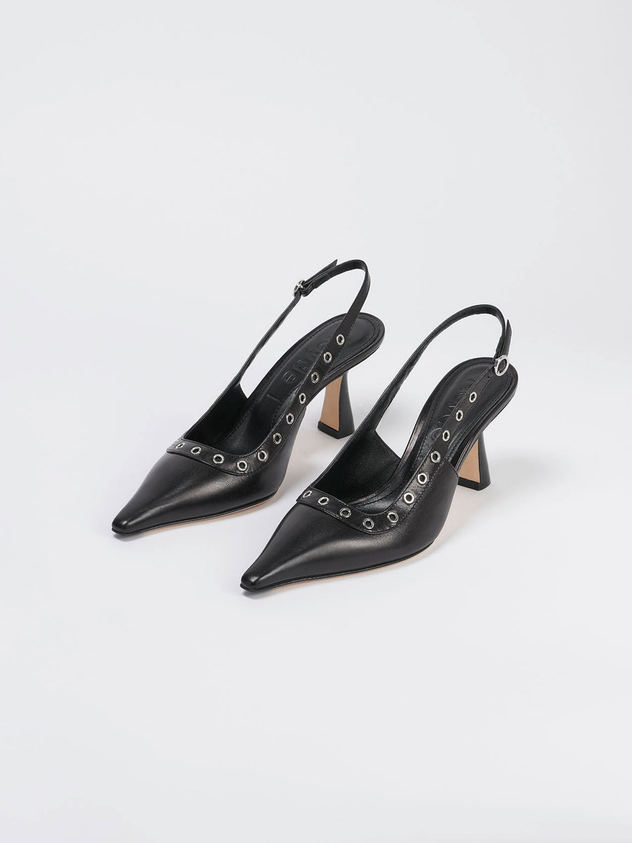 Isotta Leather Slingback Pumps