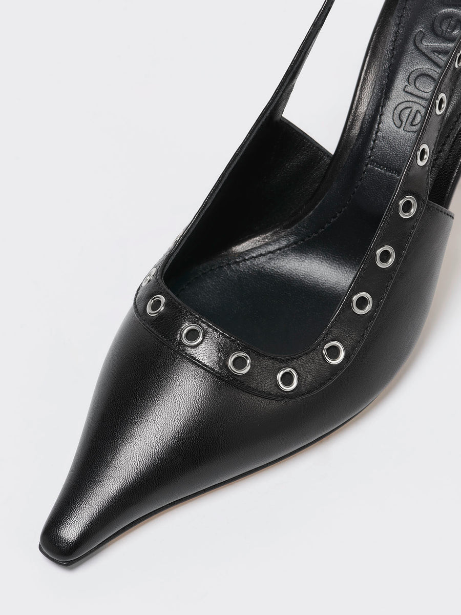 Isotta Leather Slingback Pumps