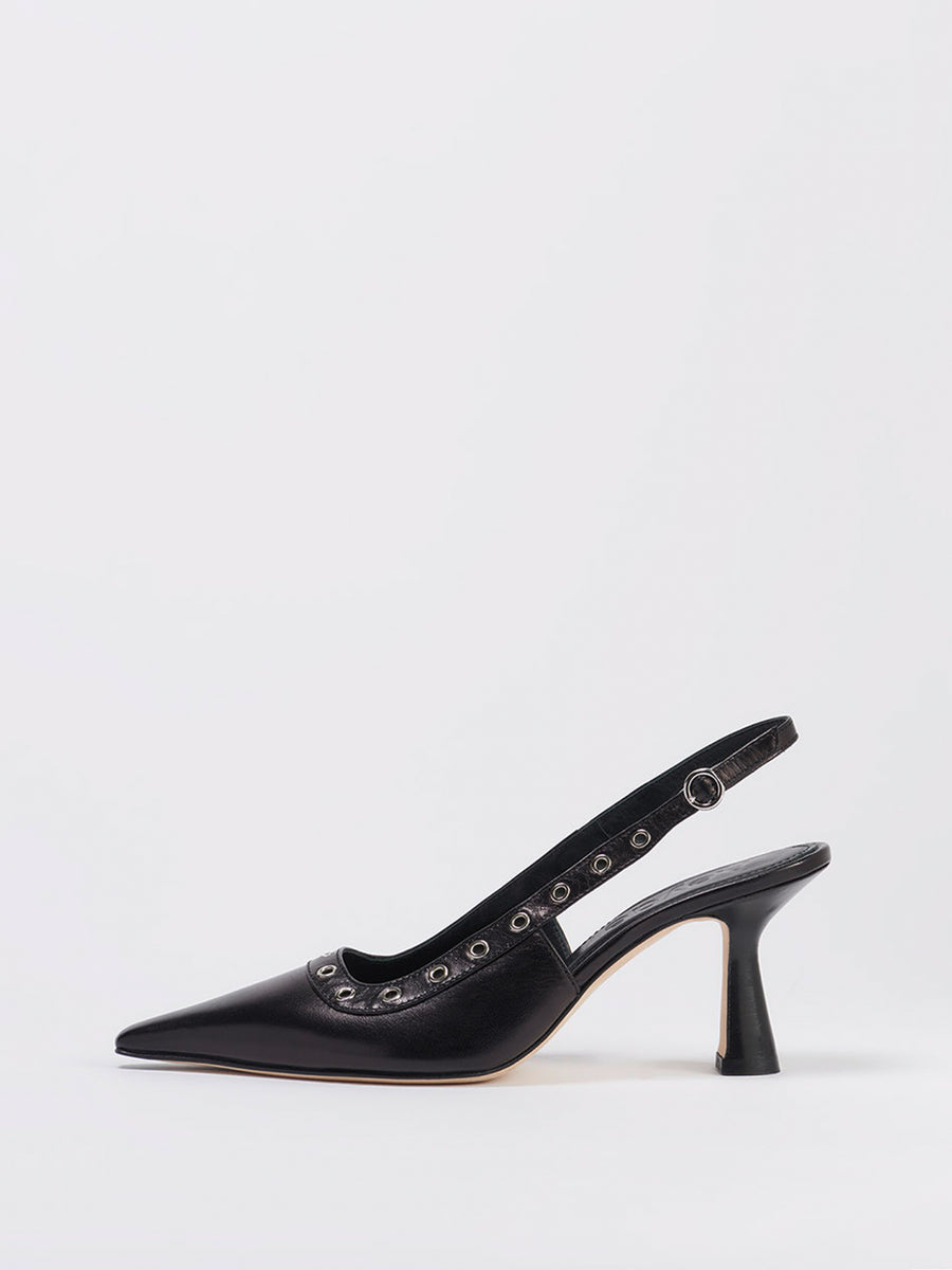 Isotta Leather Slingback Pumps