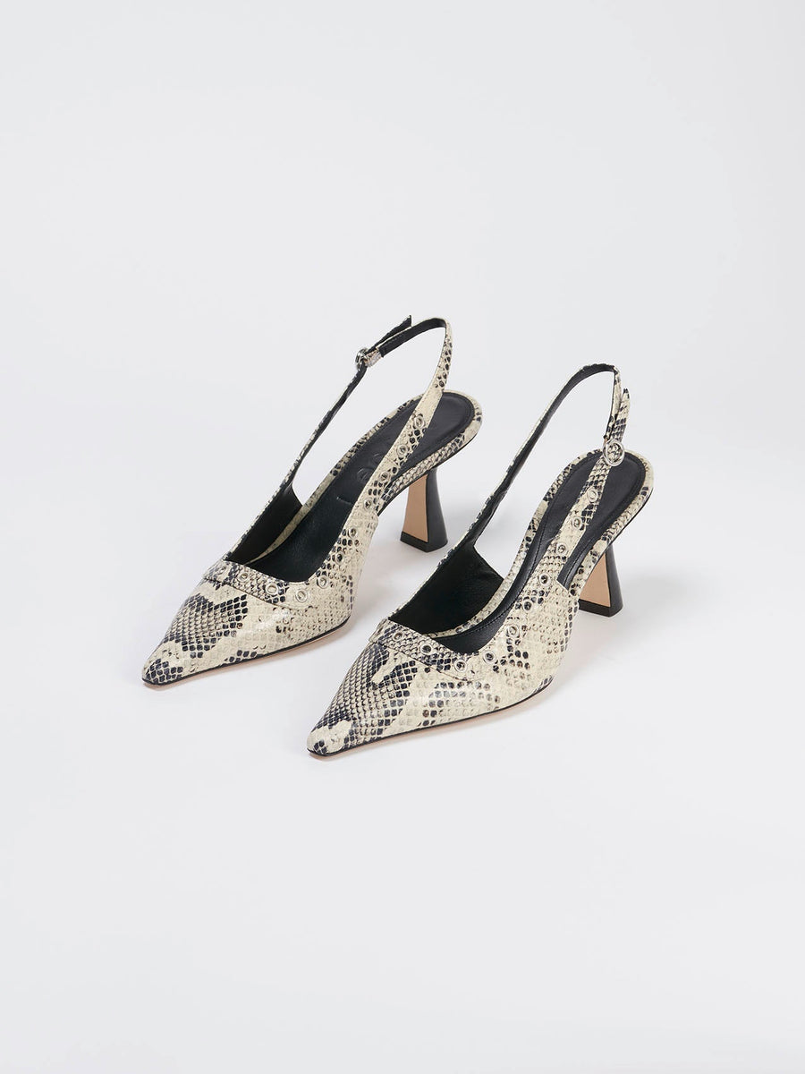 Isotta Leather Slingback Pumps