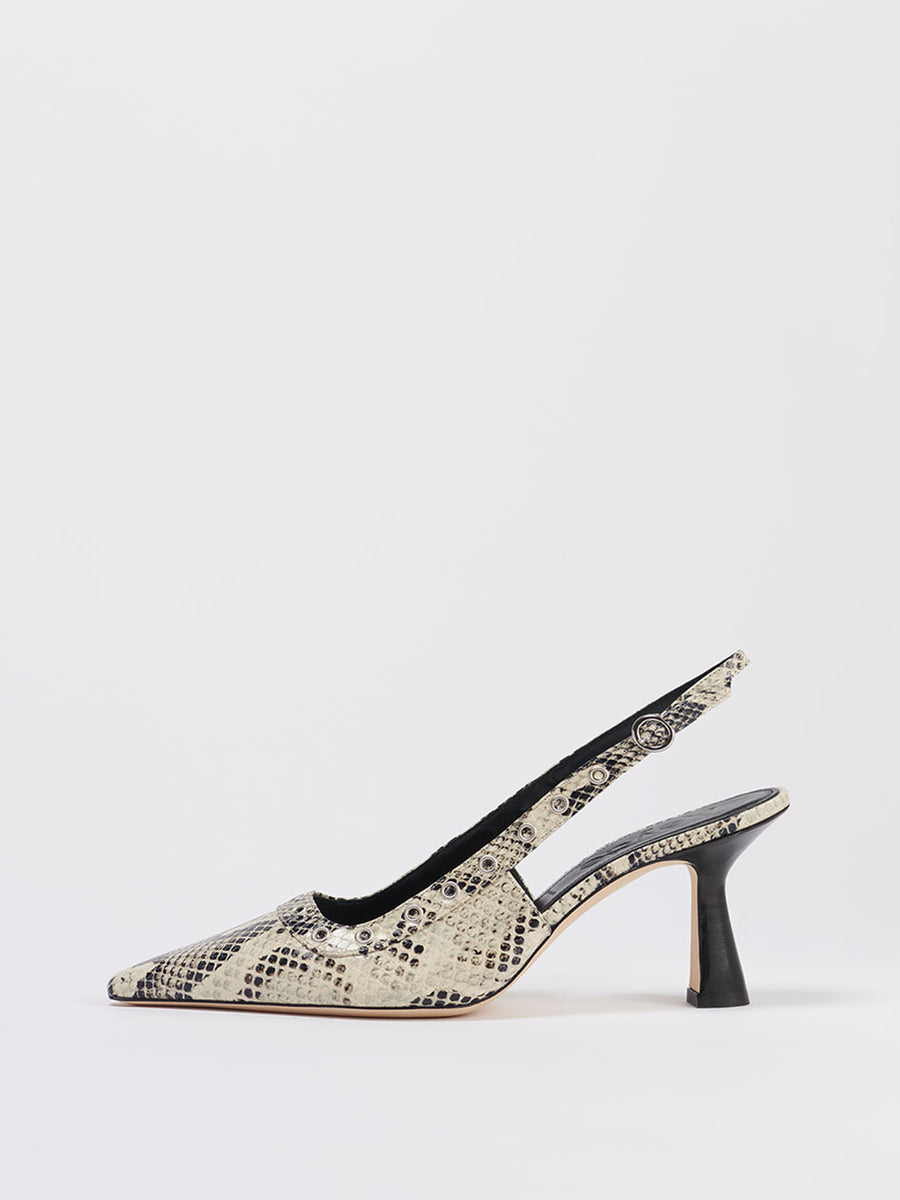 Isotta Leather Slingback Pumps