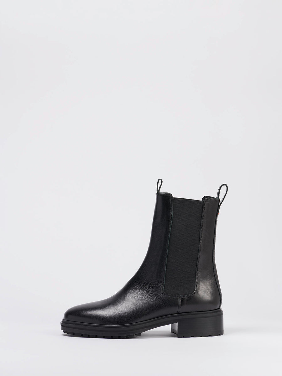 Aeyde | MAX Black Lace-Up Ankle Boot