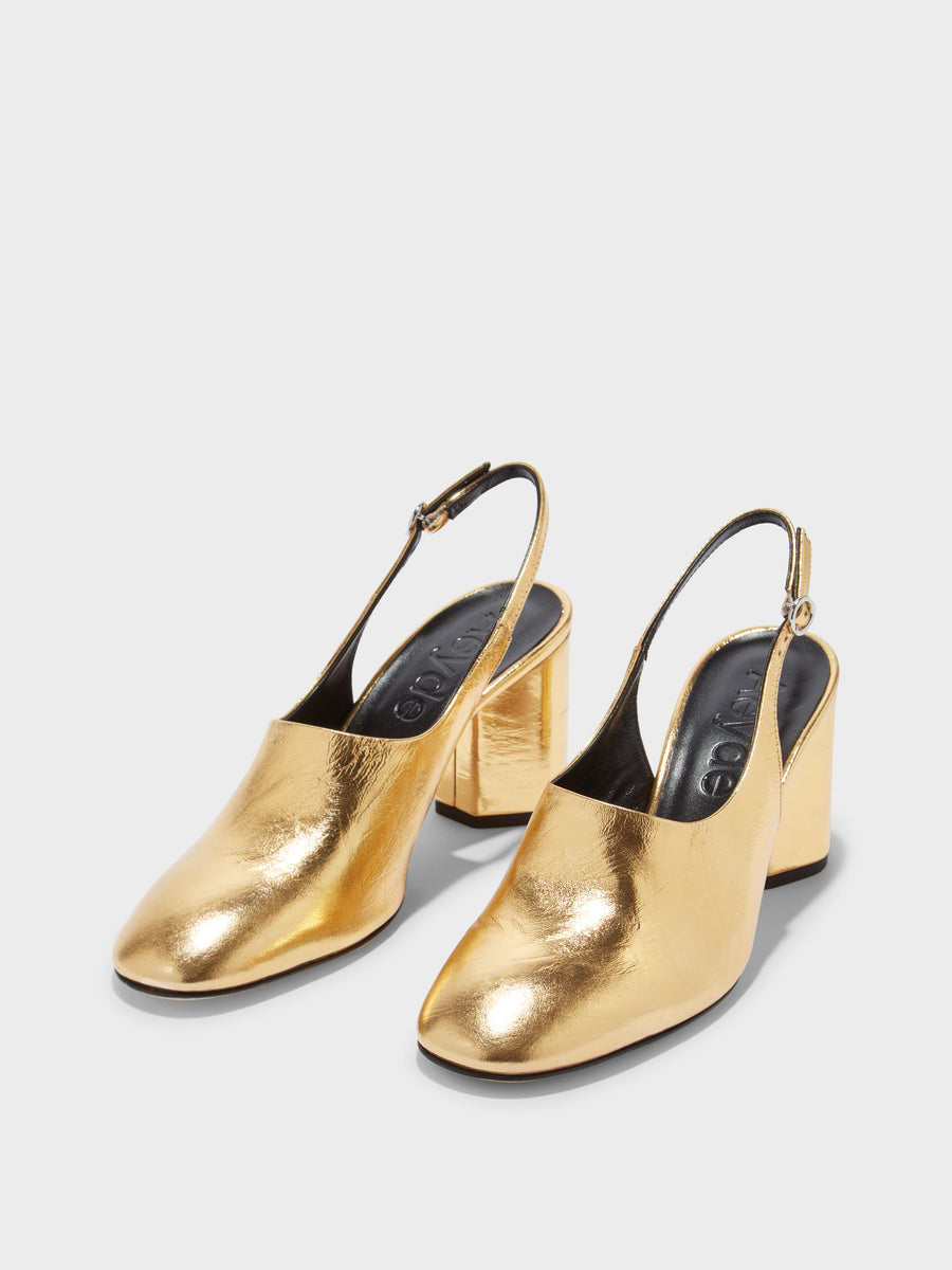 Jamila Laminated Leather Pumps