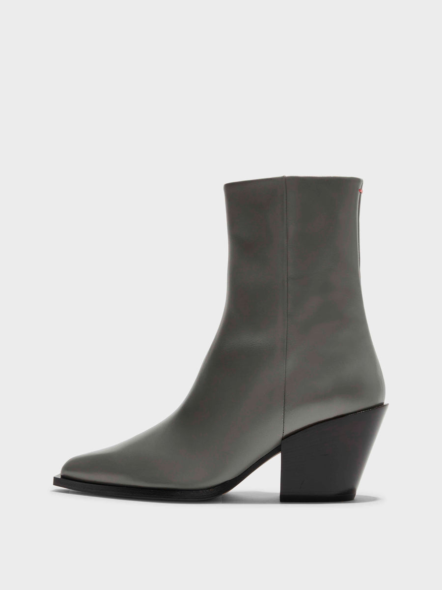 Aeyde NEIL Moka Leather Ankle Boot