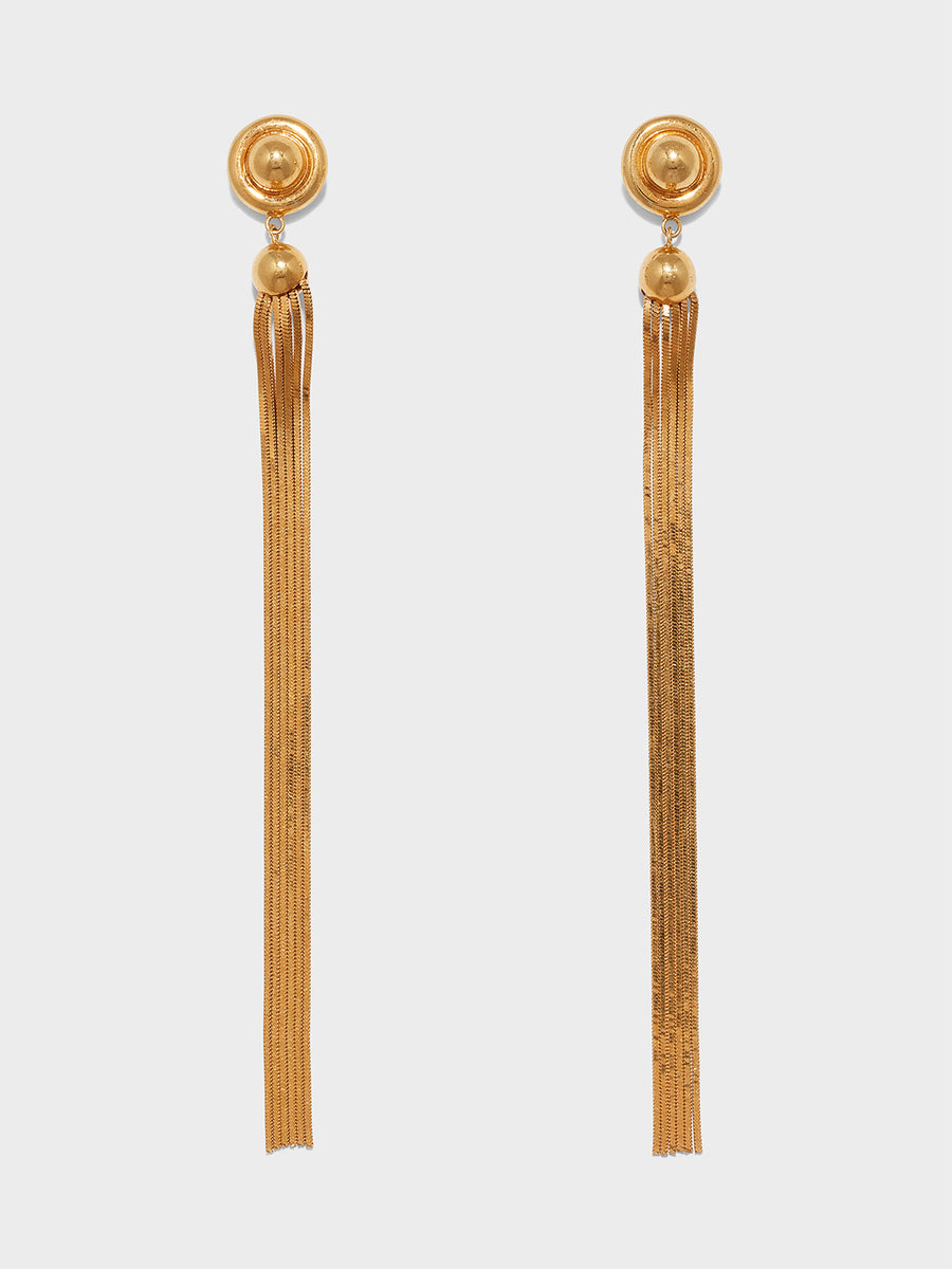 Lametta 18kt Gold-Plated Drop Earrings