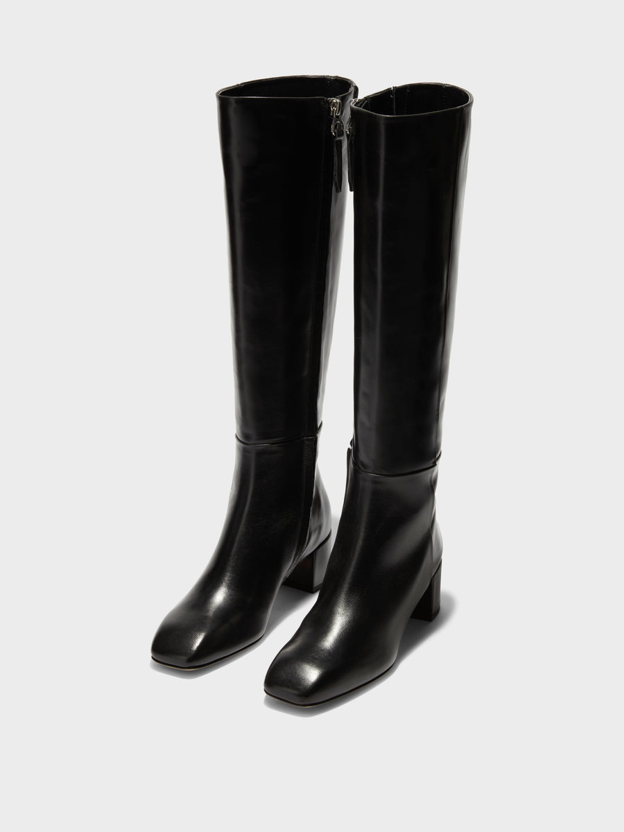 Laura Leather Knee-High Boots