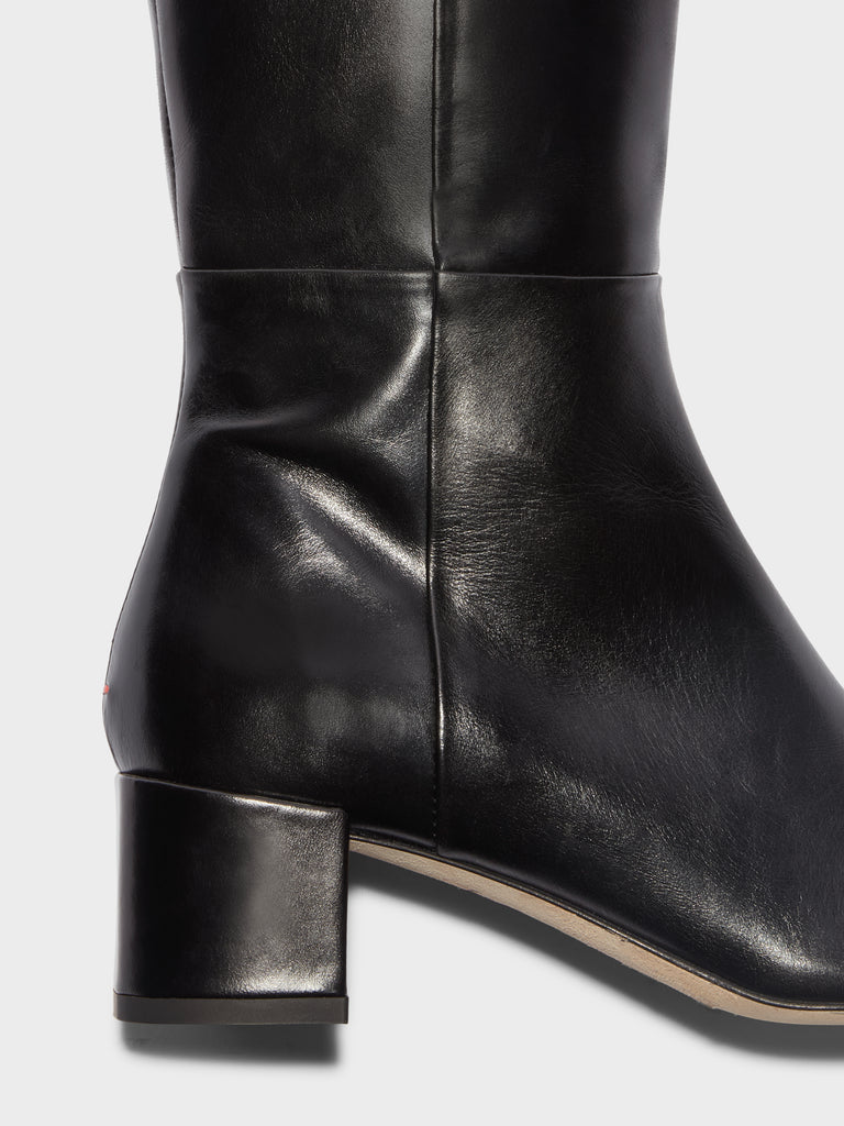 Aeyde | LAURA Black Knee-High Boot