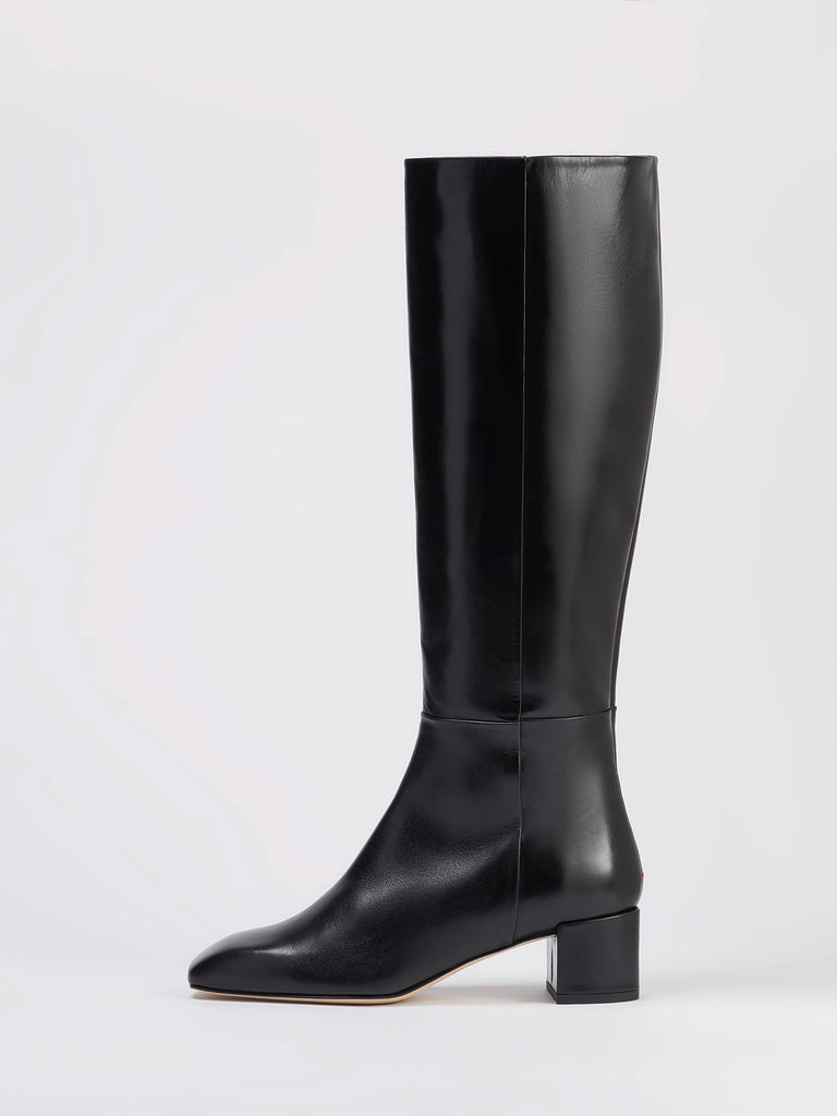 Aeyde | LAURA Black Knee-High Boot