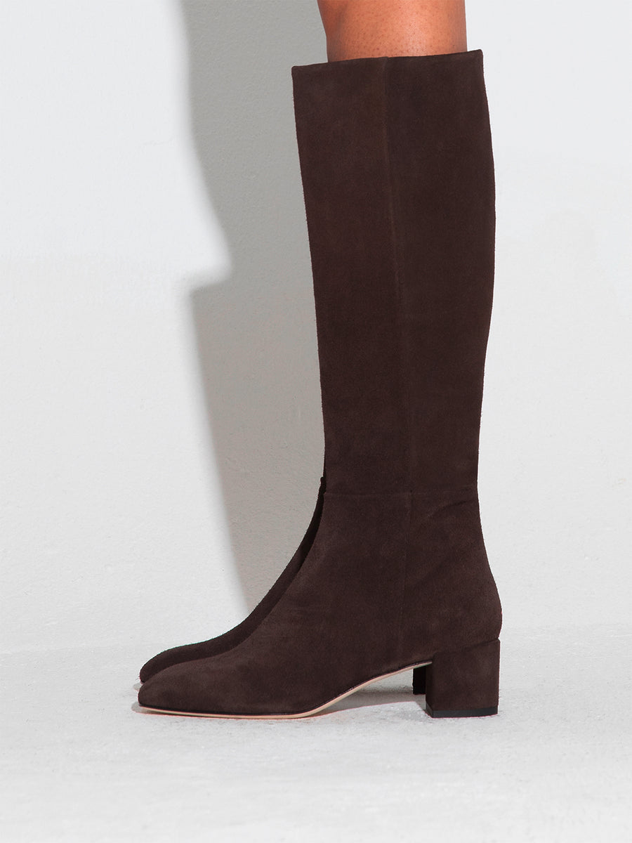 Laura Suede Knee-High Boots