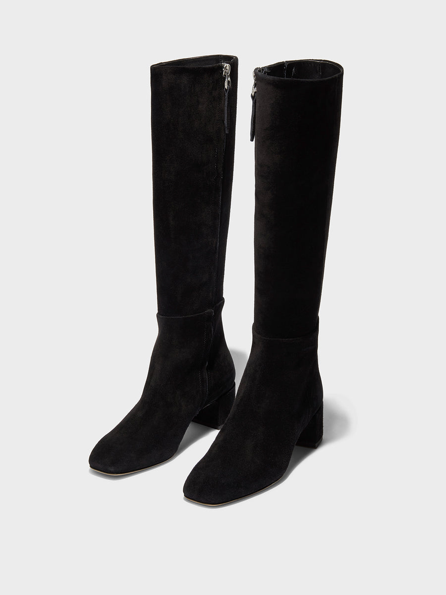 Laura Suede Knee-High Boots