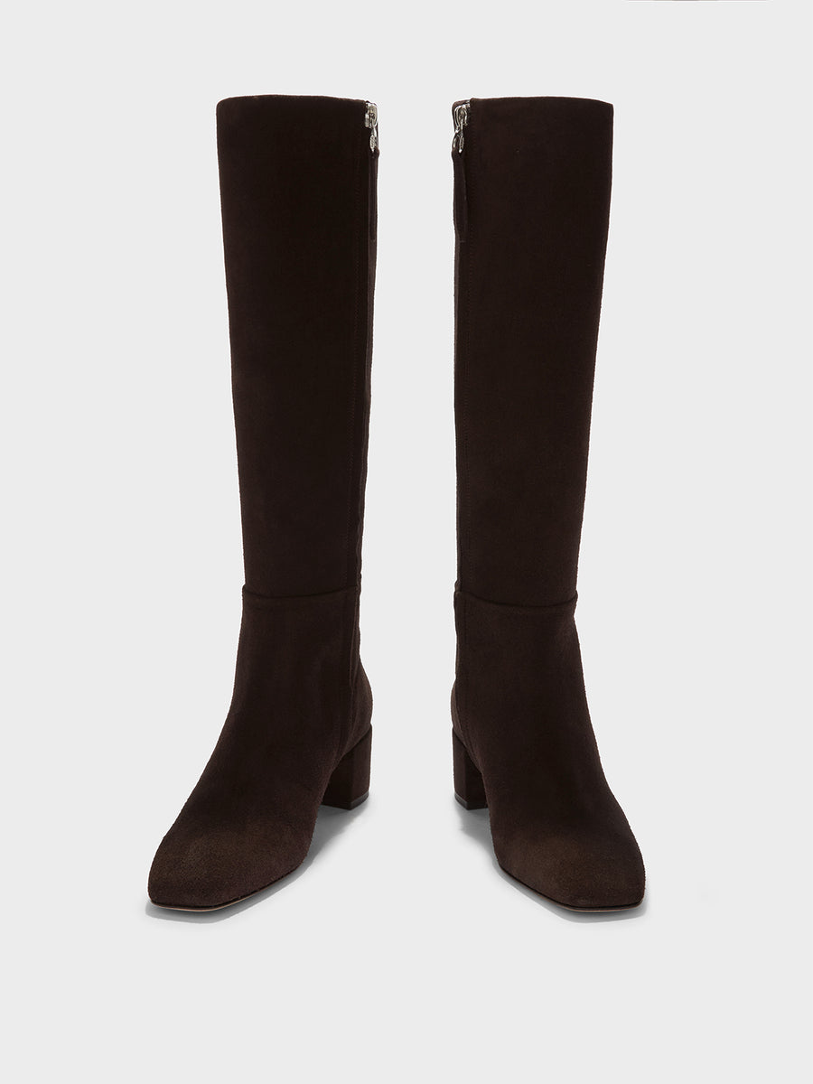 Laura Suede Knee-High Boots