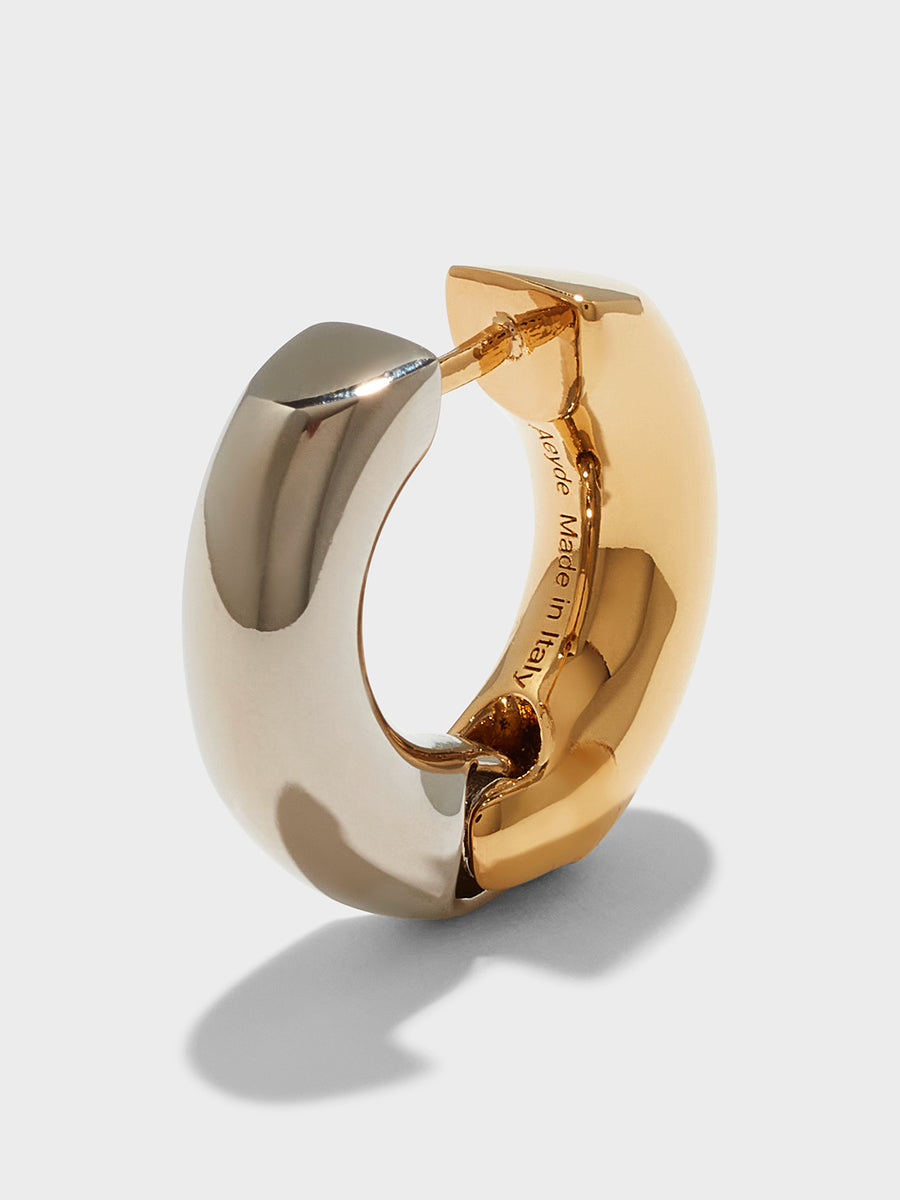 Laurie Large 18kt Gold and Palladium-Plated Hoop Earrings