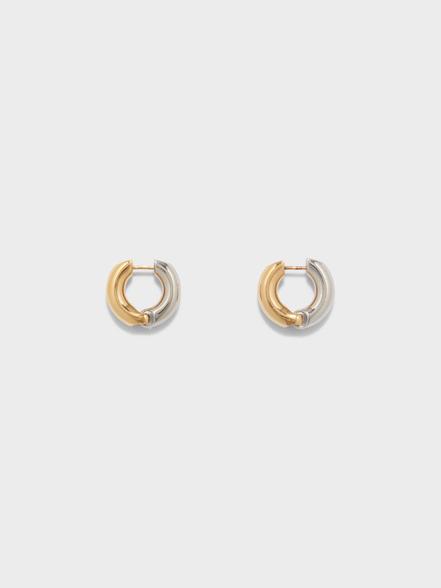 Laurie Medium 18kt Gold and Palladium-Plated Hoop Earrings