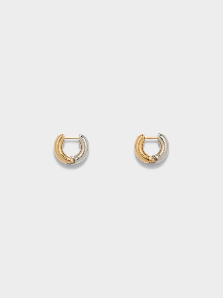 Laurie Small 18kt Gold and Palladium-Plated Hoop Earrings