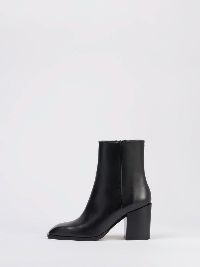 Aeyde | LEANDRA Black Chunky Heel Ankle Boot