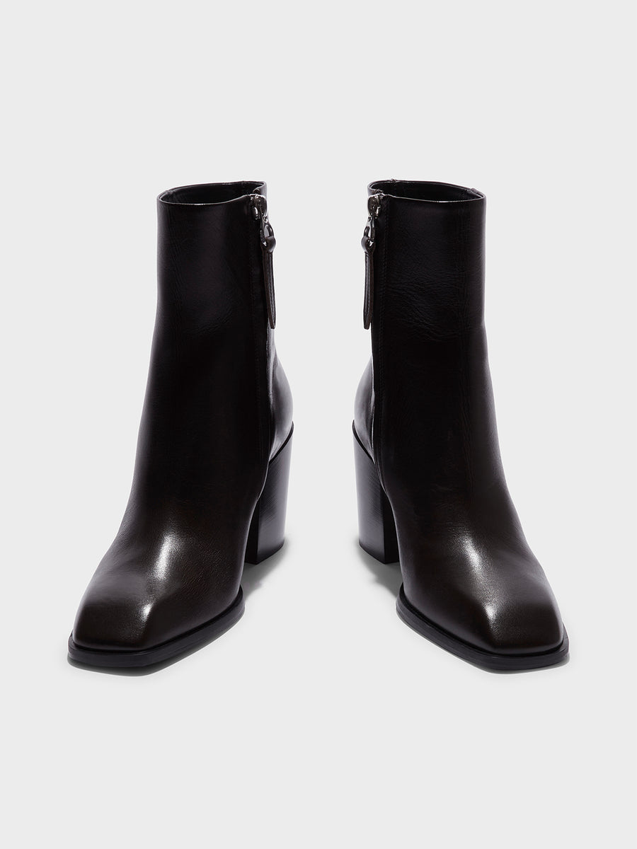 Leandra Leather Ankle Boots