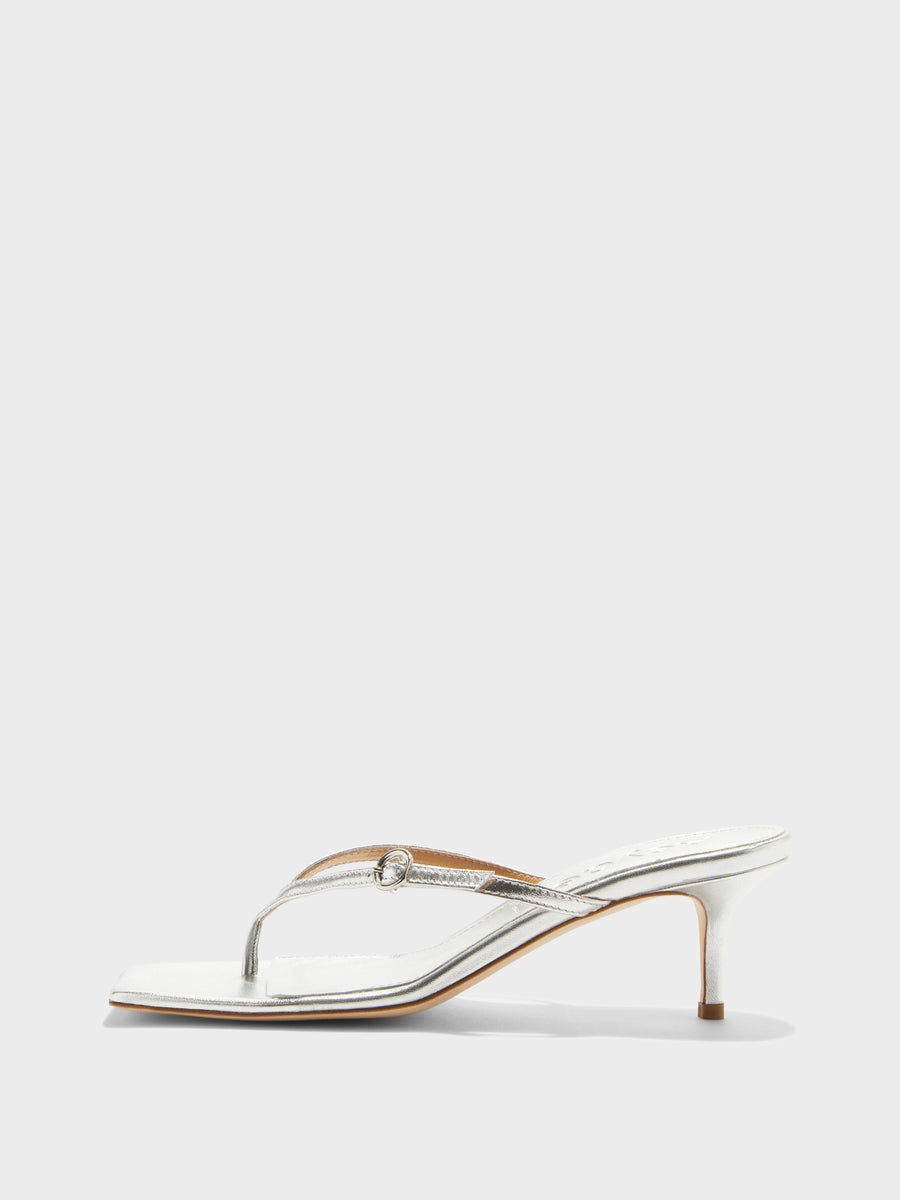 Leigh Leather Toe-Post Sandals