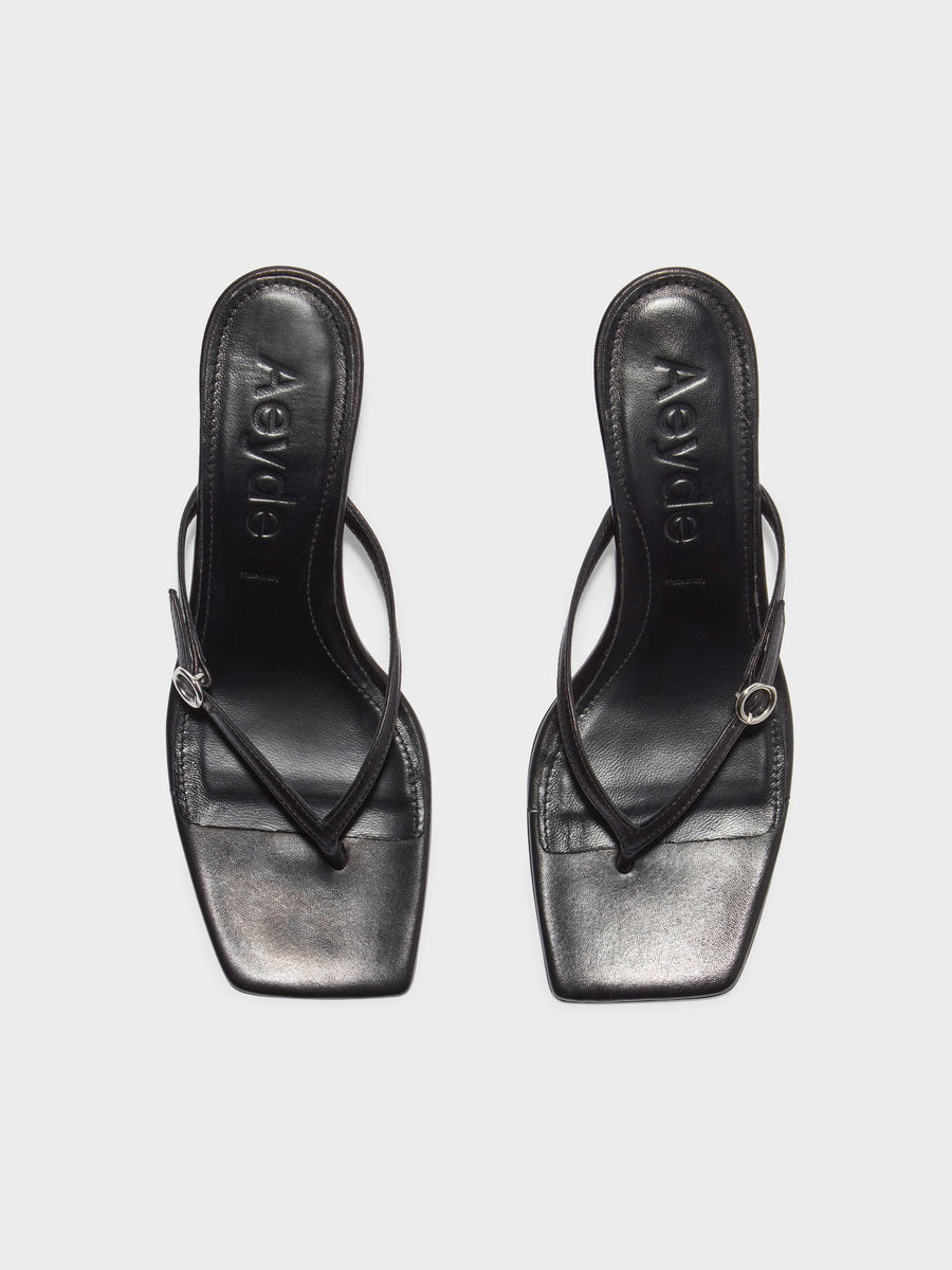 Leigh Leather Toe-Post Sandals