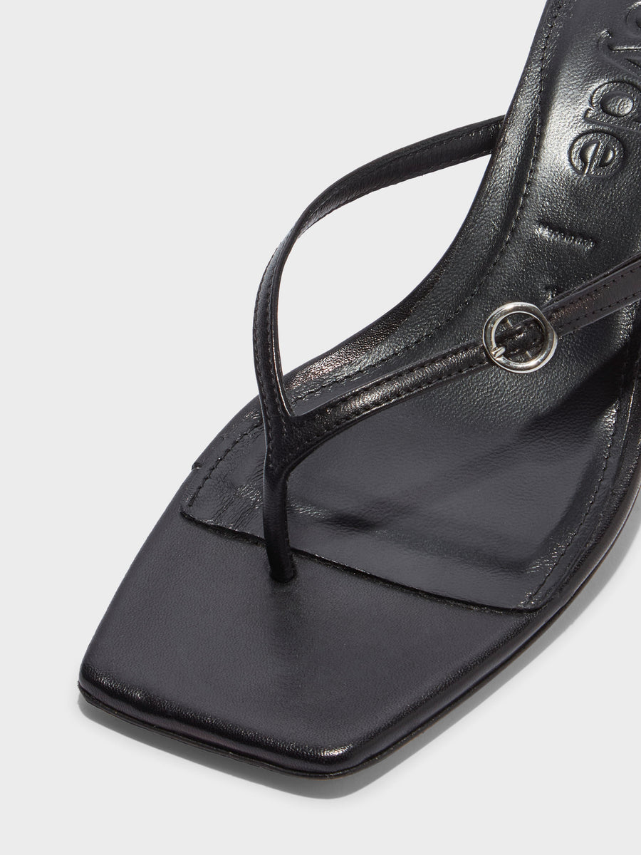 Leigh Leather Toe-Post Sandals