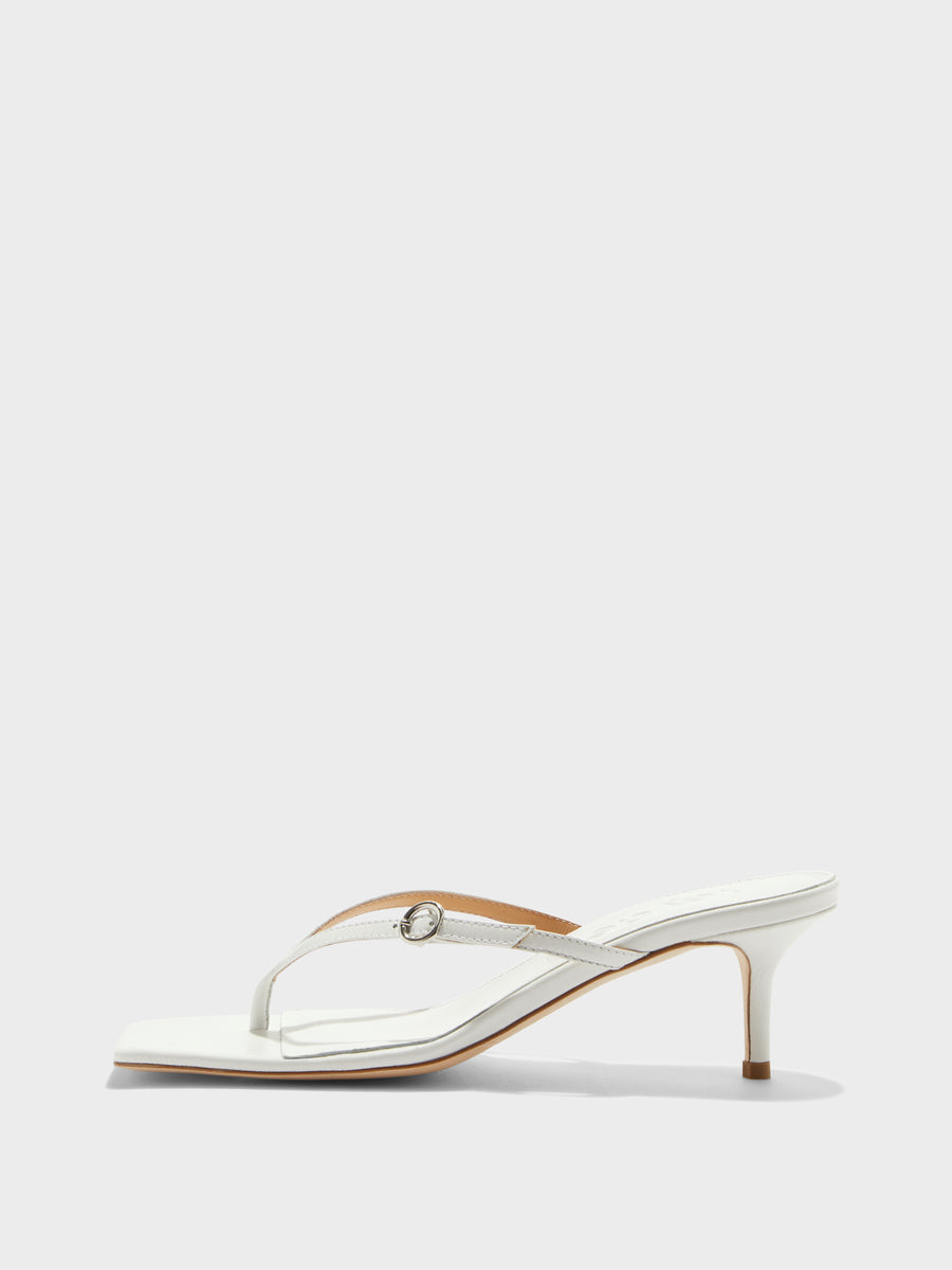 Leigh Leather Toe-Post Sandals