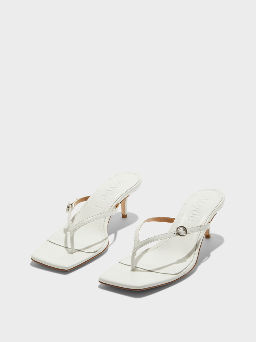 Leigh Leather Toe-Post Sandals