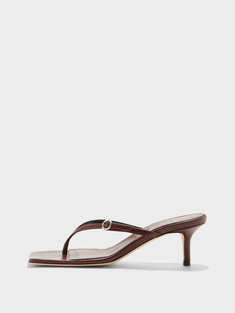 Leigh Leather Toe-Post Sandals