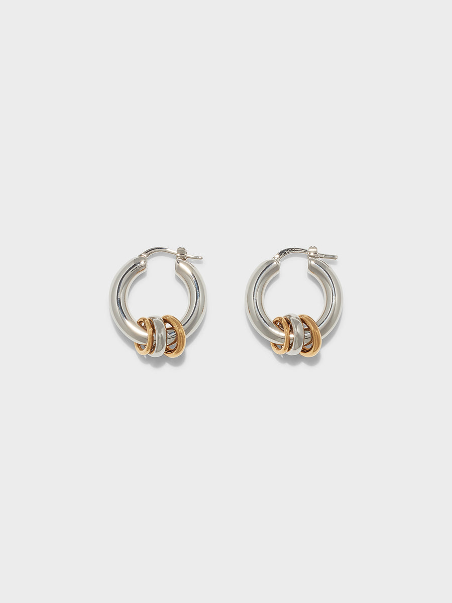 Lenny Palladium-Plated Hoop Earrings