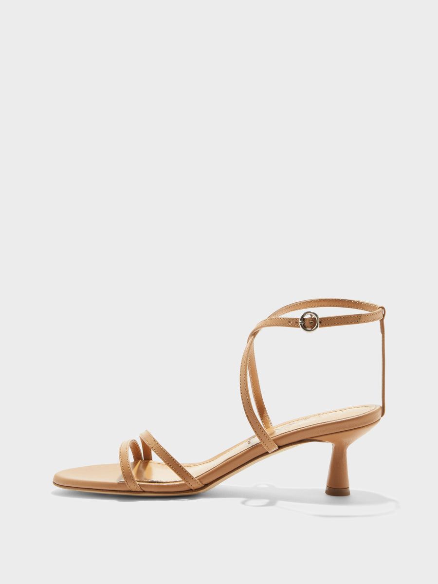 Maeve Leather Stiletto Sandals