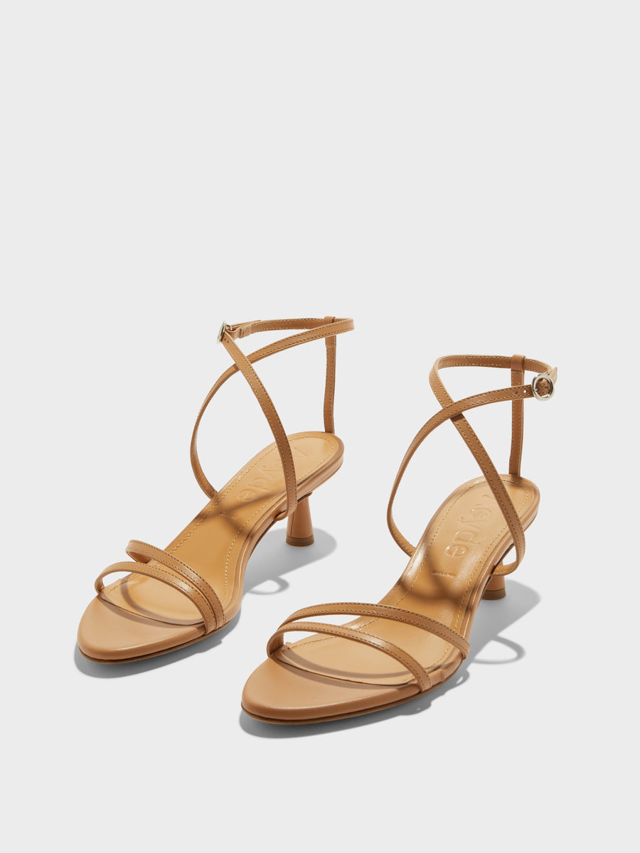 Maeve Leather Stiletto Sandals