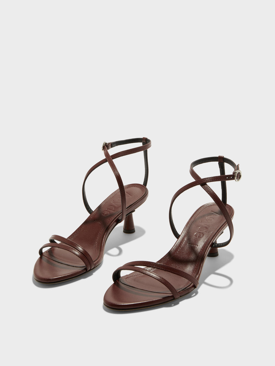 Maeve Leather Stiletto Sandals