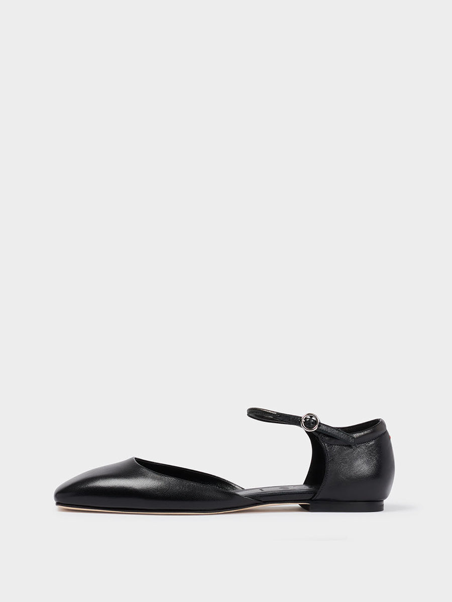 Miri Leather Mary-Jane Flats