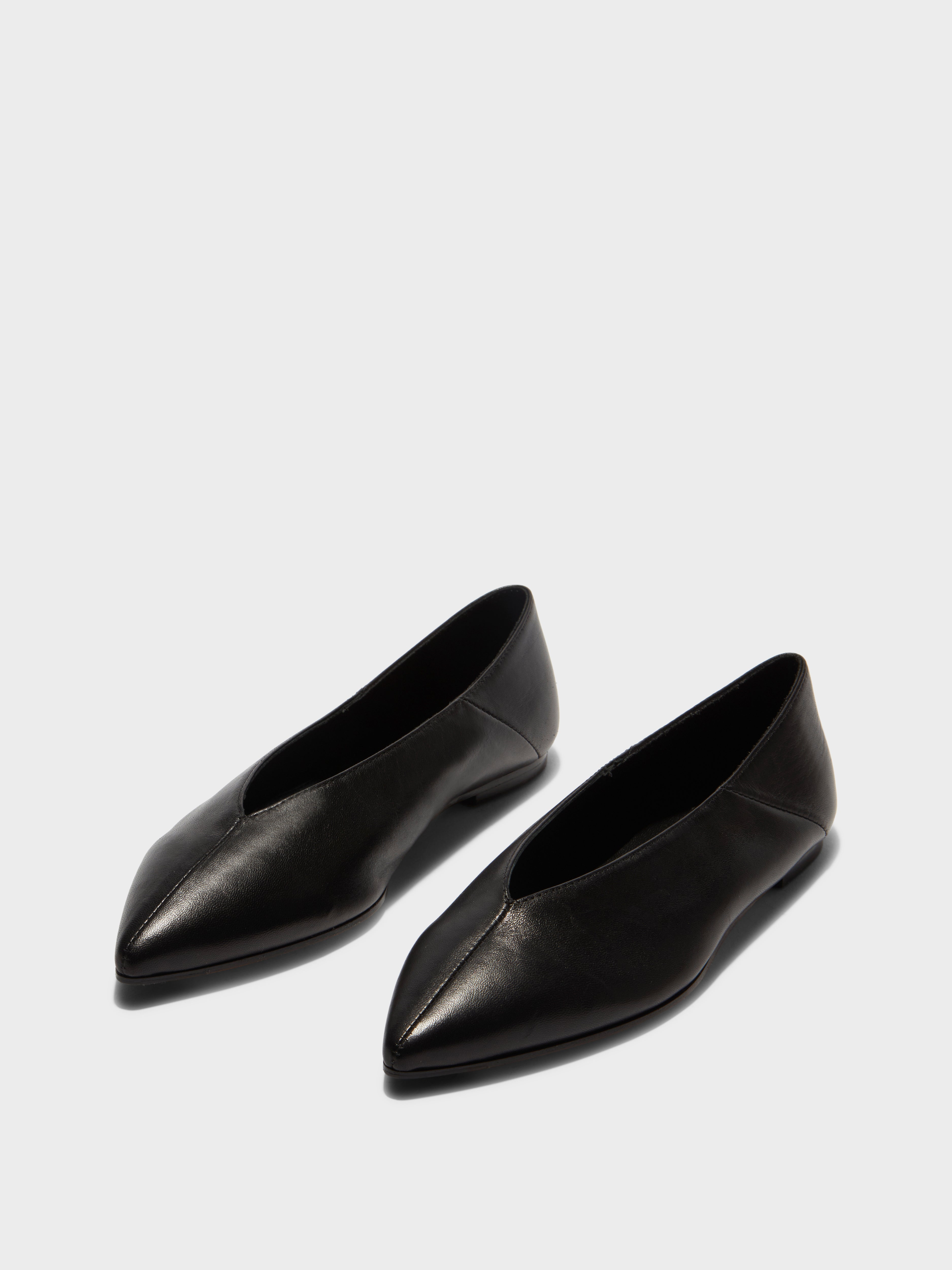 Aeyde | MOA Black Pointed Toe Flat