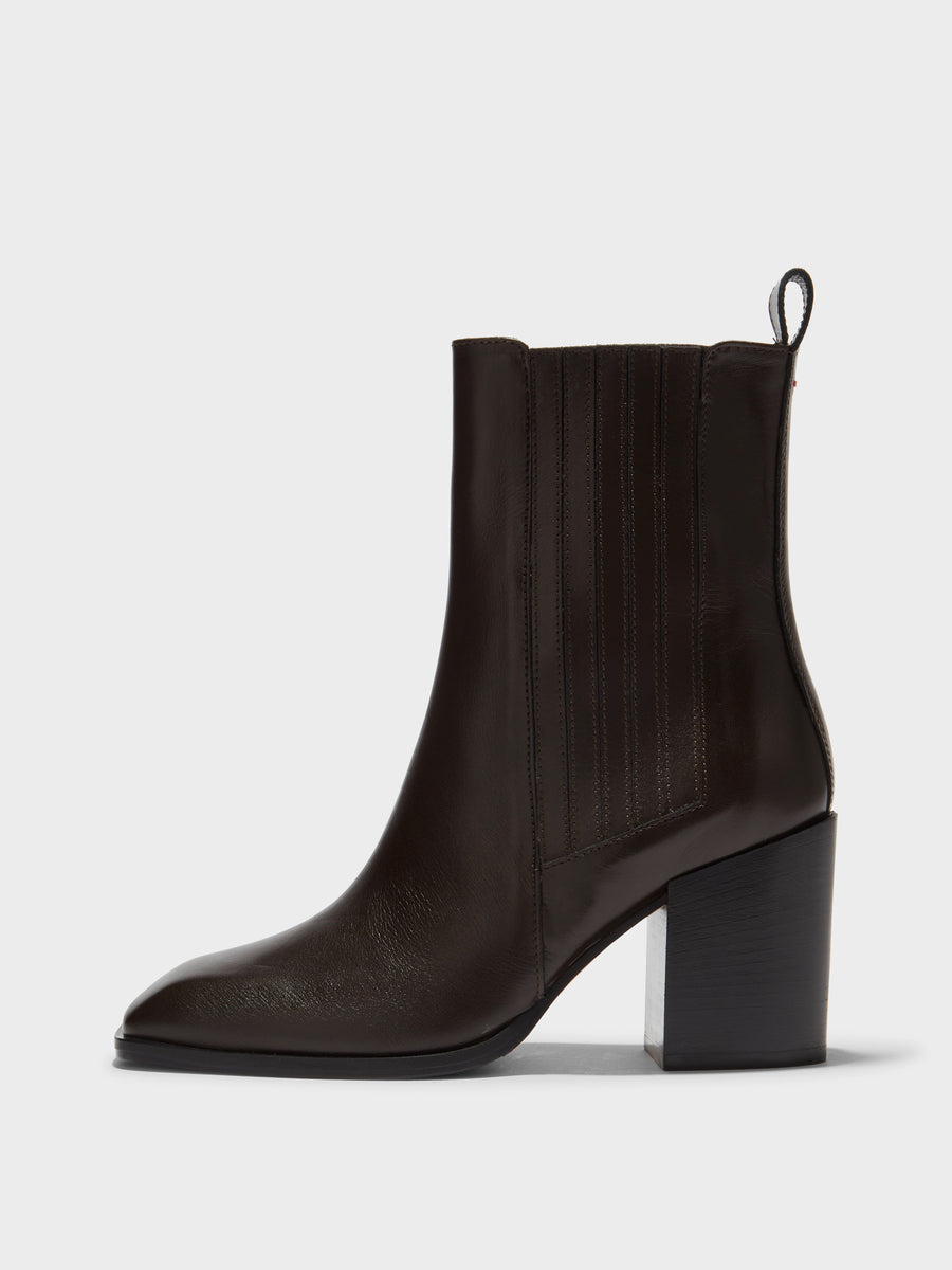 Nat Leather Ankle Boots