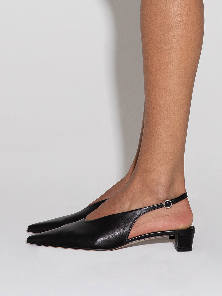 Oti Leather Slingback Pumps