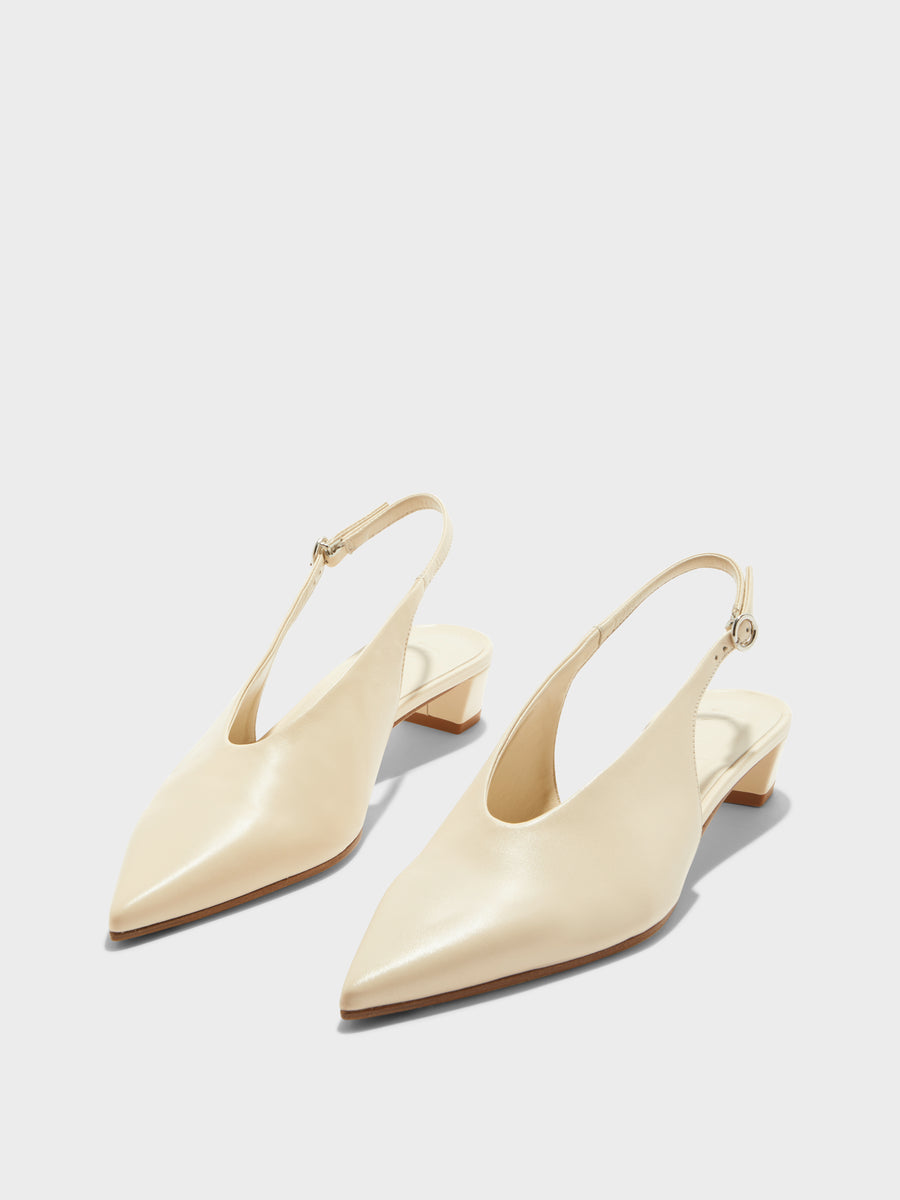 Oti Leather Slingback Pumps