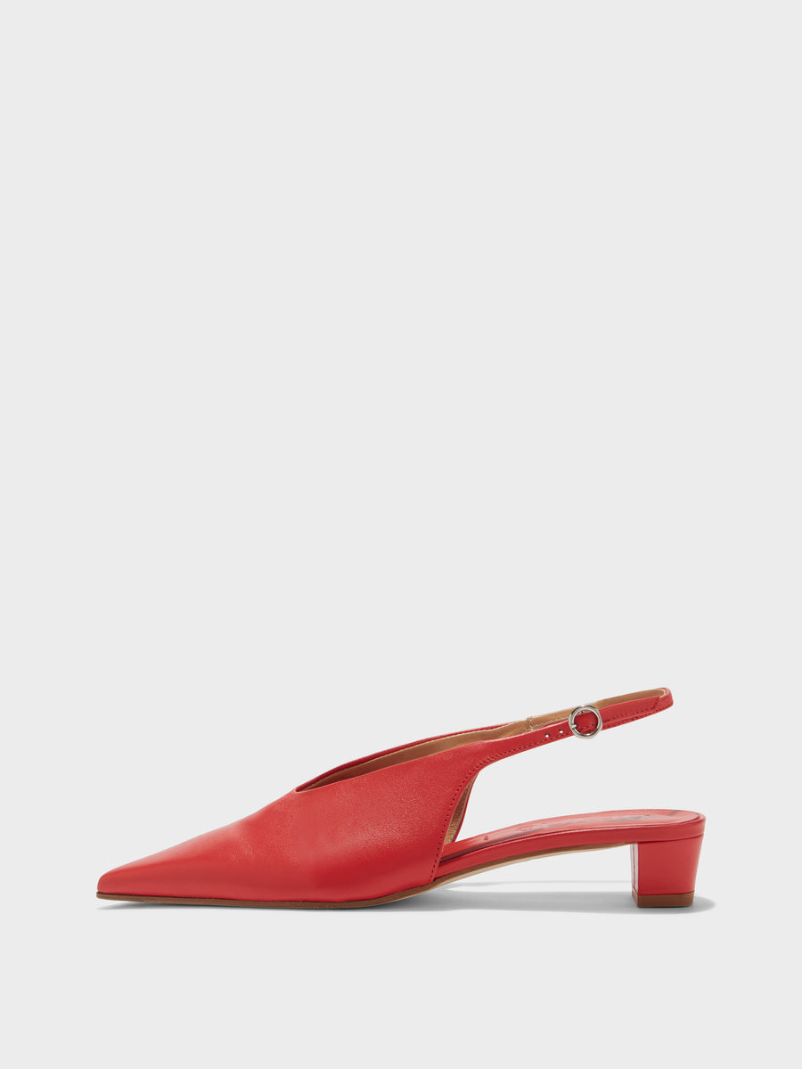 Oti Leather Slingback Pumps