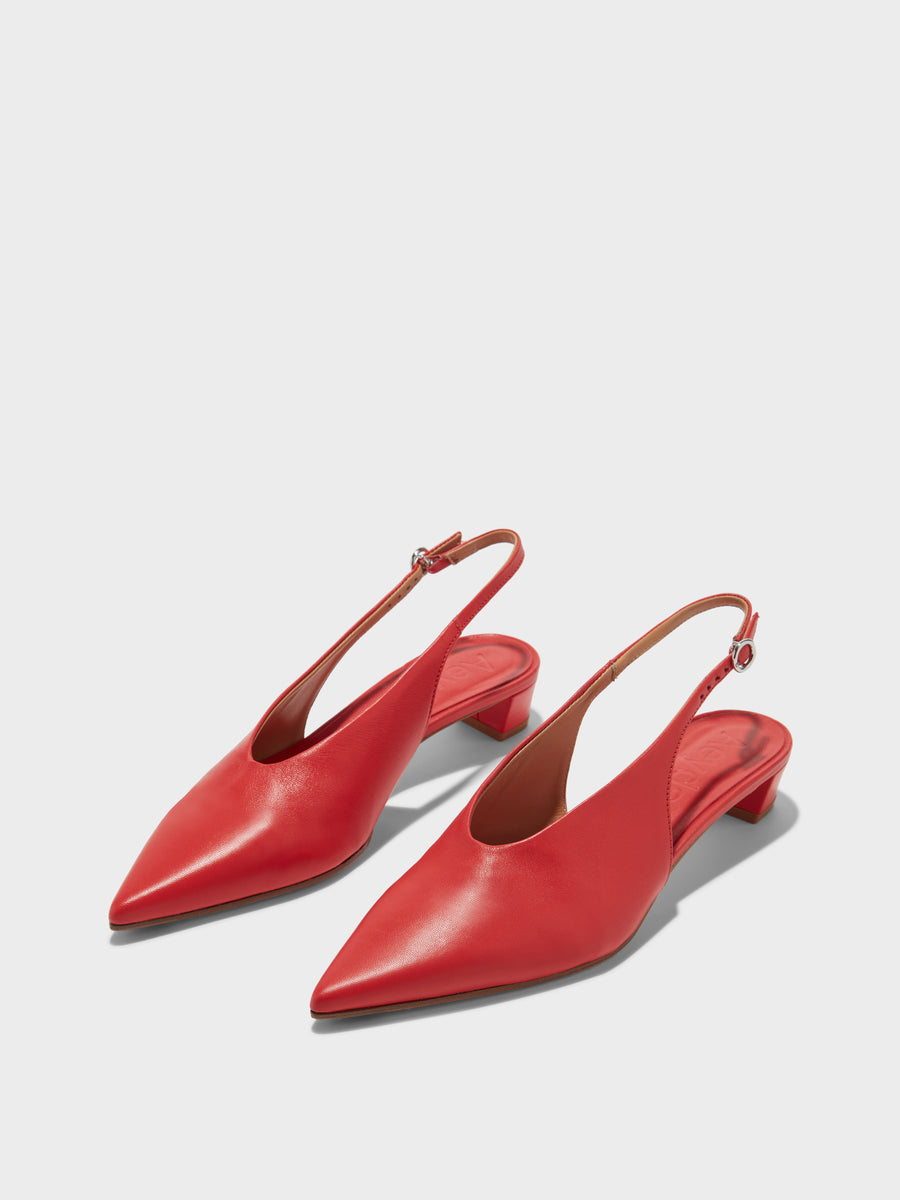 Oti Leather Slingback Pumps