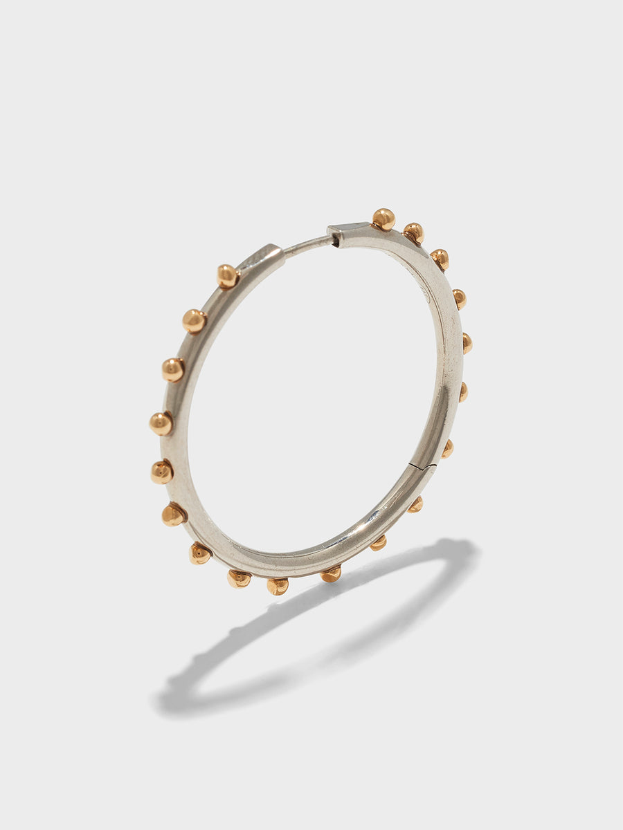 Otis Palladium and 18kt Gold-Plated Hoop Earrings