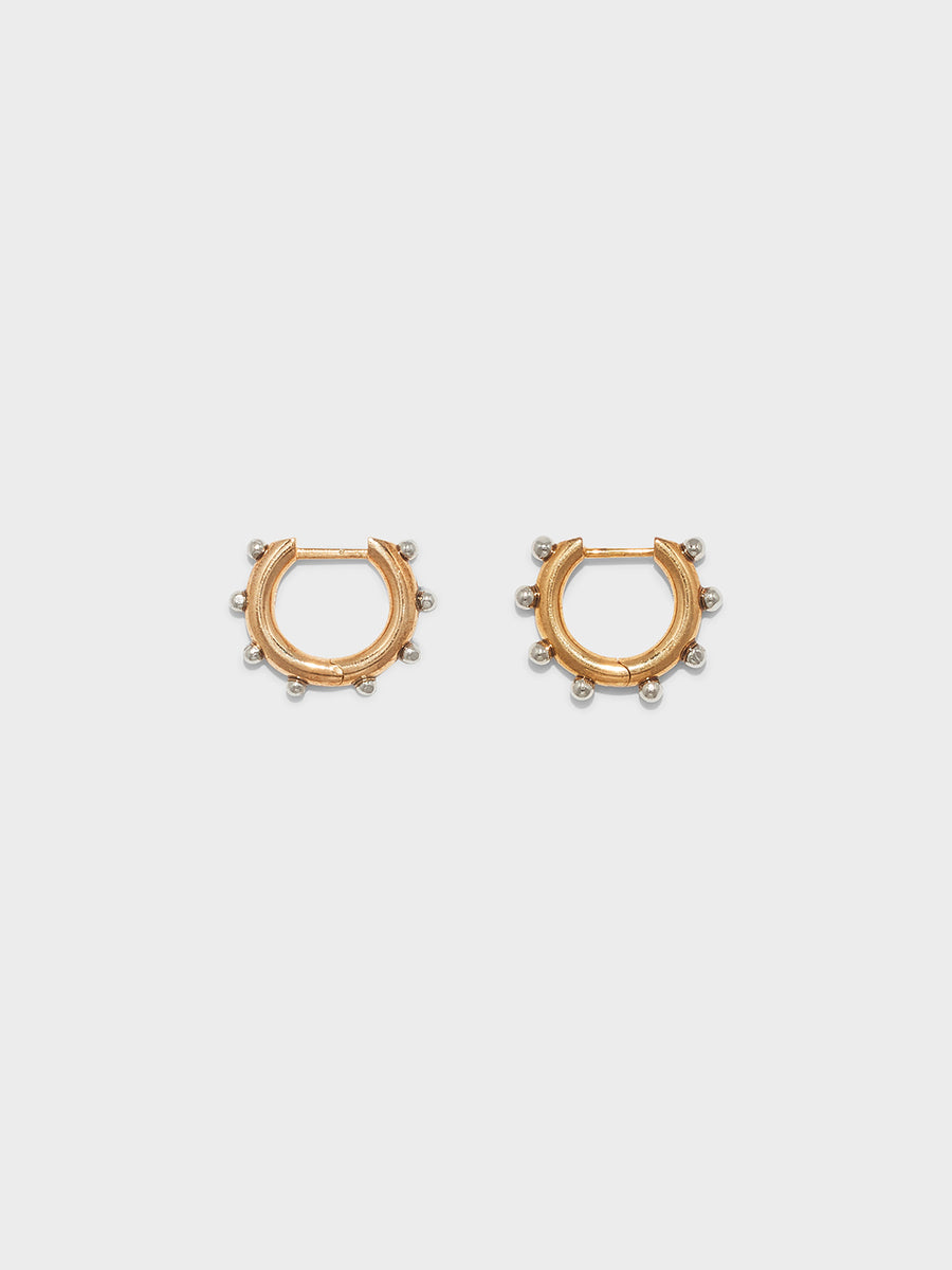 Ozzy 18kt Gold and Palladium-Plated Hoop Earrings